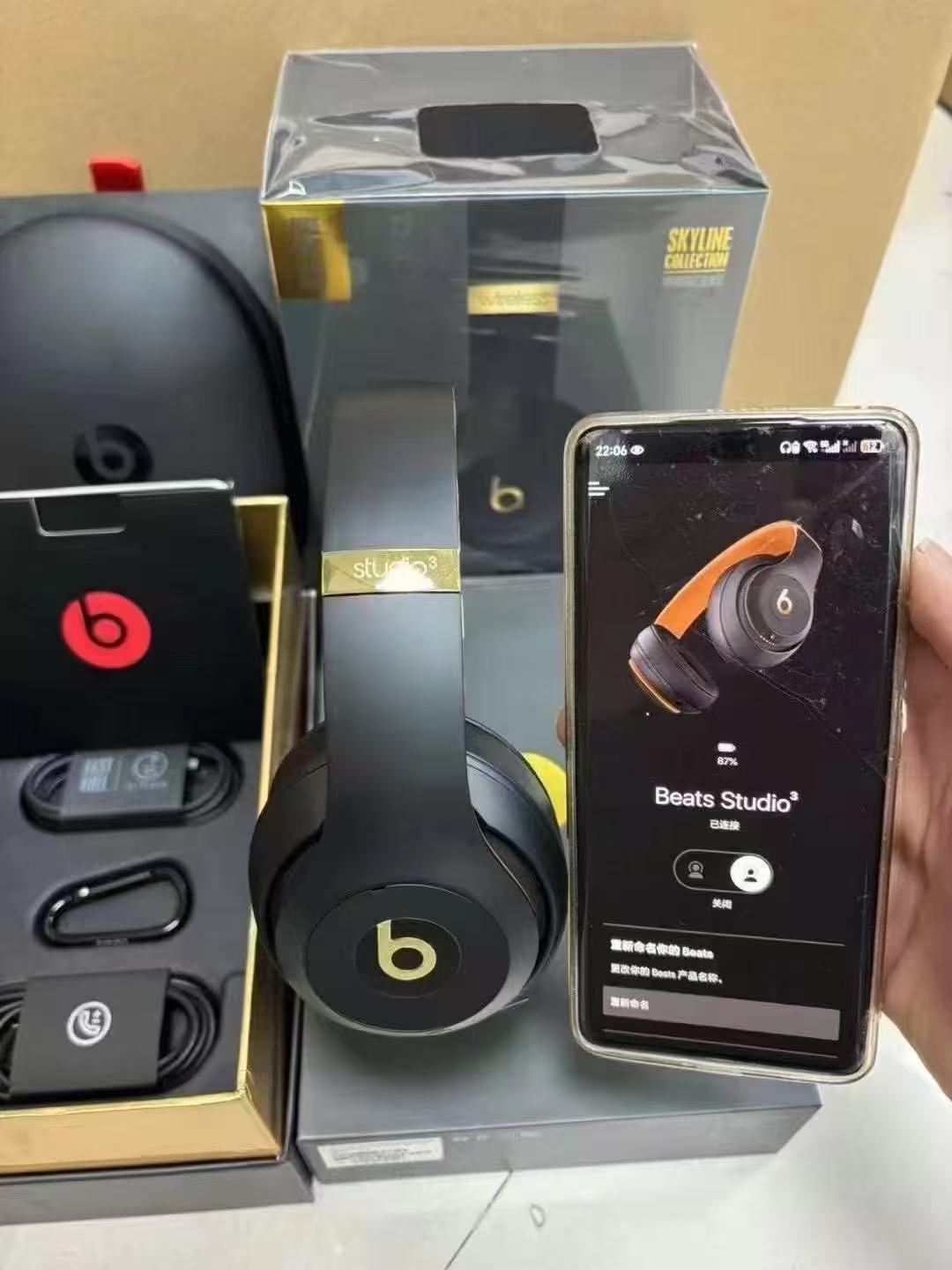 Beats Studio 3 – Cuffie Wireless Ricondizionate a Nuovo con Confezione Originale e Accessori (4 Colori)
