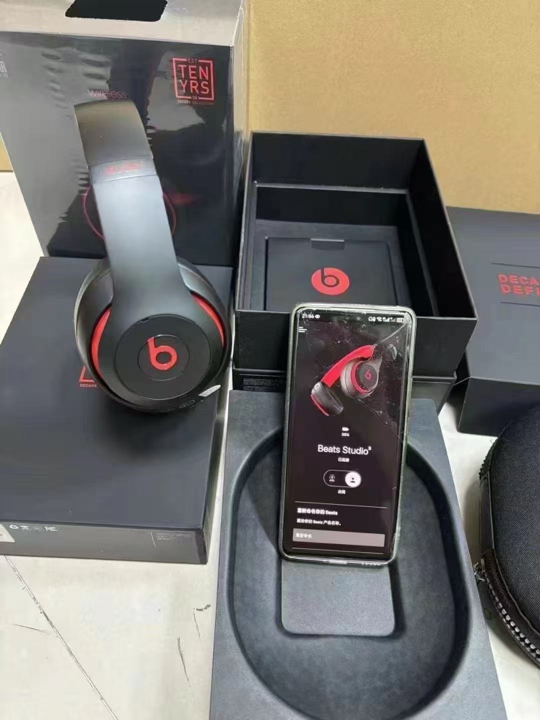 Beats Studio 3 – Cuffie Wireless Ricondizionate a Nuovo con Confezione Originale e Accessori (4 Colori)