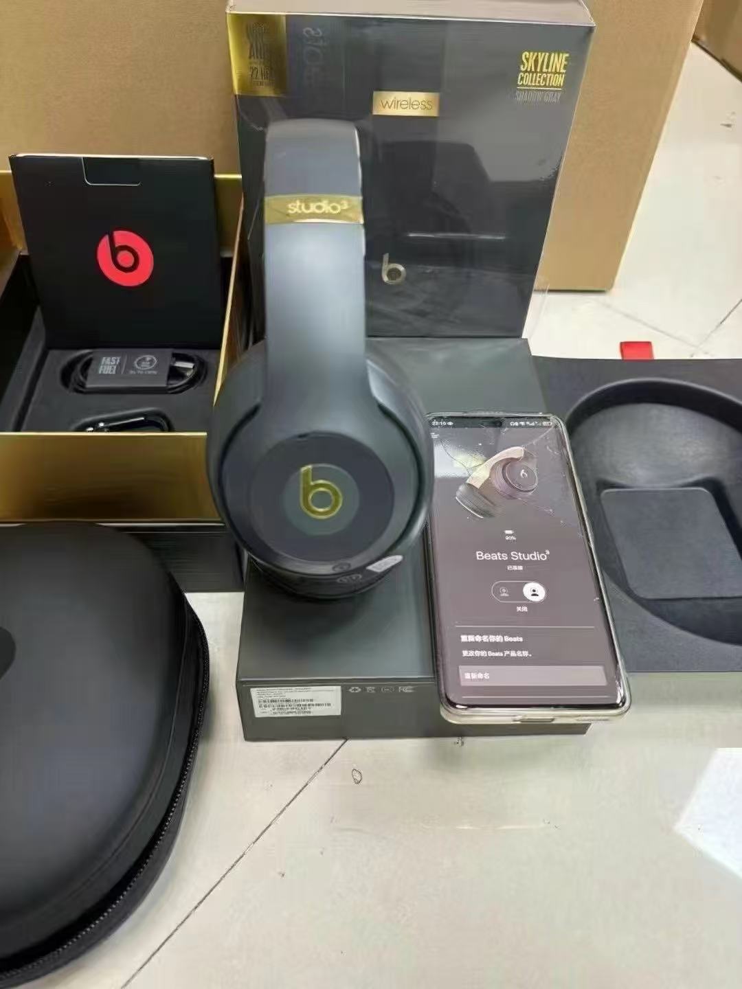 Beats Studio 3 – Cuffie Wireless Ricondizionate a Nuovo con Confezione Originale e Accessori (4 Colori)