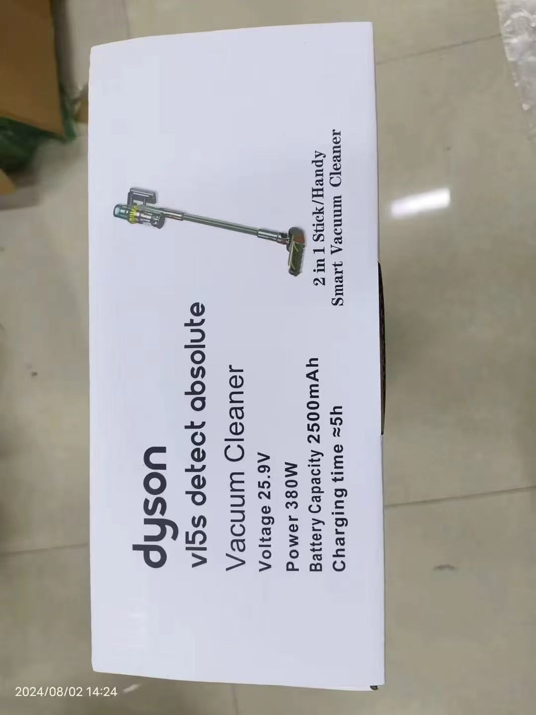 Dyson V15 Detect Absolute – Aspirapolvere Ricondizionato a Nuovo con Confezione Originale e Accessori